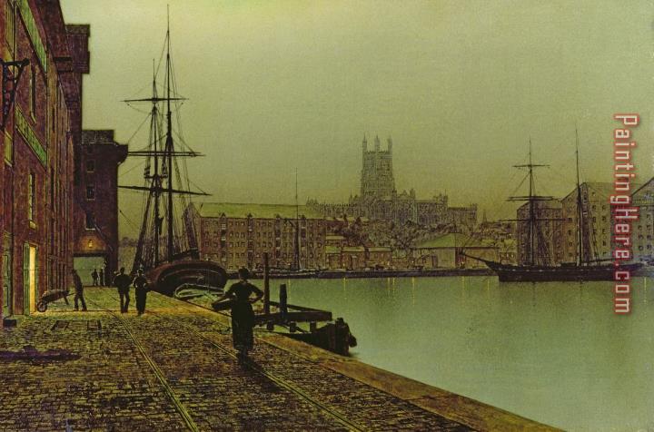 John Atkinson Grimshaw Gloucester Docks